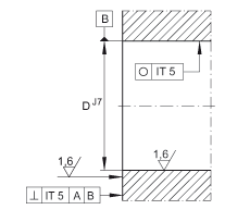 角接觸球軸承單元 DKLFA30110-2RS, 雙向，螺釘安裝，兩側(cè)唇密封，帶平端的法蘭