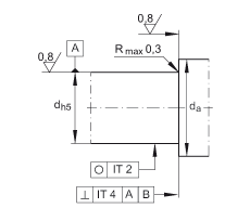 滾針/推力圓柱滾子軸承 ZARF65155-TV, 雙列，用于絲杠安裝