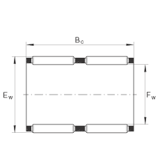 滾針及保持架組件 K68X74X35-ZW, 根據(jù) DIN 5405-1/ ISO 3030 標(biāo)準(zhǔn)，雙列