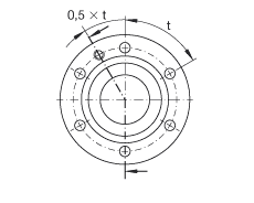 推力角接觸球軸承 ZKLF40115-2Z, 雙向，螺釘安裝，兩側(cè)間隙密封