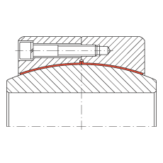 大的關(guān)節(jié)軸承 GE360-DW, 根據(jù) DIN ISO 12 240-1 標(biāo)準(zhǔn)，免維護(hù)