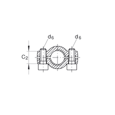 液壓桿端軸承 GIHNRK16-LO, 根據(jù) DIN ISO 12 240-4 標(biāo)準(zhǔn)，帶右旋螺紋夾緊裝置，需維護(hù)