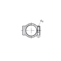 液壓桿端軸承 GIHRK80-DO, 根據(jù) DIN ISO 12 240-4 標(biāo)準(zhǔn)，帶右旋螺紋夾緊裝置，需維護(hù)