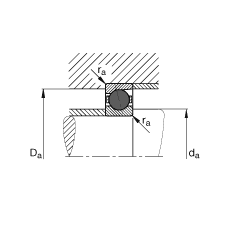 主軸軸承 HCB7026-E-T-P4S, 調(diào)節(jié)，成對或單元安裝，接觸角 α = 25°，陶瓷球，限制公差