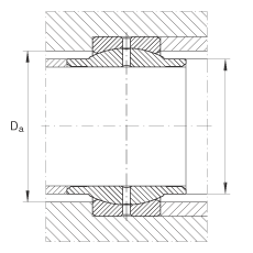 關(guān)節(jié)軸承 GE20-LO, 根據(jù) DIN ISO 12 240-1 標(biāo)準(zhǔn)，需維護(hù)