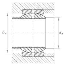 關節(jié)軸承 GE57-ZO, 根據(jù) DIN ISO 12 240-1 標準，英制尺寸，需維護